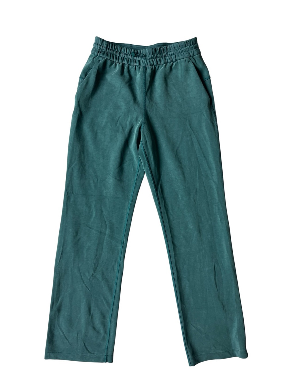 LULULEMON SOFTSTREME HIGH WAIST STRAIGHT LEG PANTS STORM TEAL WOMENS 6